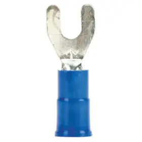 Fv14-8q 3m Fork Terminal #8 Stud Size 14 Awg 1 000 V Vinyl Insulated Blue Crimp