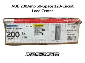 Pam6020pa Abb 200 Amp 60-space 120-circuit Main Breaker Indoor Plug-on Neutral Load Center
