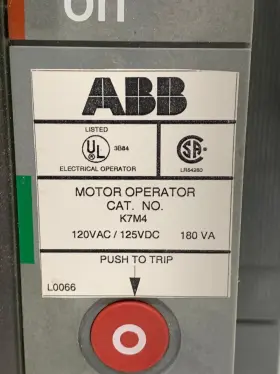 S7hq1200bwes8 Abb K7-m4 Sace Pr211 1200a 600v 3 Pole Circuit Breaker #2