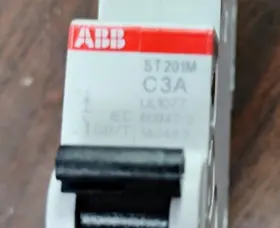 2cds271334r0034 Abb St201m-c3 Mini Circuit Breaker 3 Amp 1-pole Din Rail New #3