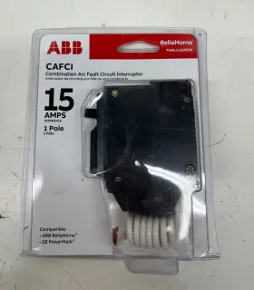 Thql1115af2a Abb 15 Amp Single-pole Combination Arc Fault Circuit Breaker