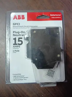 Thql1115pgfta Abb Circuit Breaker Gfci 15 Amp 120v 1-pole New In Packaging