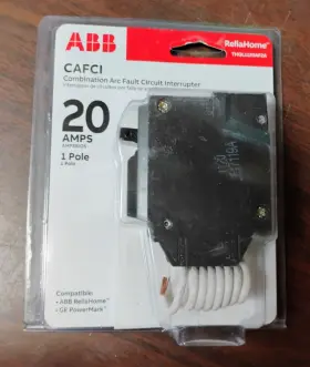 Thql1120af2a Abb Circuit Breaker Afci 20 Amp 120v 1-pole New In Packaging