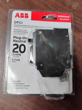 Thql1120pdfa Abb Circuit Breaker Gfci Afci 20 Amp 1-pole New In Packaging