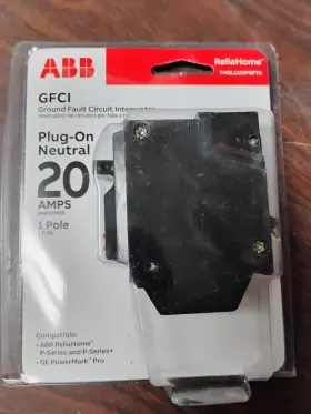 Thql1120pgfta Abb Circuit Breaker Gfci 20 Amp 120v 1-pole New In Packaging