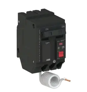 Thql2115gfta Abb Reliahome 15 Amp Double Pole Ground Fault Breaker With Self-test