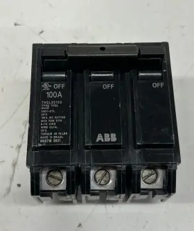Thql32100a Abb 100 Amp 1 Inch 3-pole Circuit Breaker