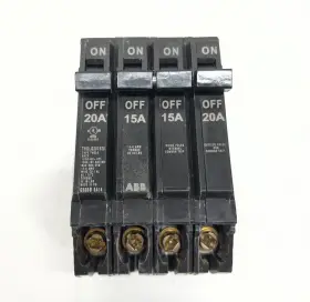 Thqlq201520a Abb 2-20 Amp Single-pole 1-15 Double-pole Quad 120/240v Circuit Breaker