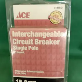 3108842 Ace Interchangeable Circuit Breaker Single Pole 15 Amp Mpn