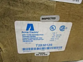 T253012s Acme Electric Transformer 2kva 120/240v Wall New In Box #2