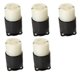 Advanced Component Services Inc. L5-15r-5 Ocsparts L5-15c Grounding Locking Connector 5-pack 15a 125v Ac 2 Pack Of 5