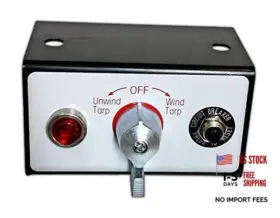 All Truck Products Atprs1 Tarp Motor Rotary Switch Kit With Circuit Breaker And Indicator Light 12vdc 50