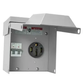 Breaker04a Atxxscd Temporary Electrical Power Outlet Panel Weatherproof Rv Receptacle Box With 50