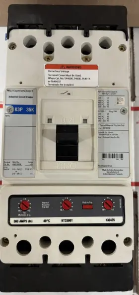 Kt3300t Automationdirect K3p-35k Automation Direct Industrial Circuit Breaker 300a