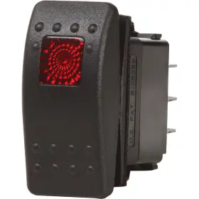 7943 Blue Sea System Contura Ii Switch Spdt - On -off-on Black