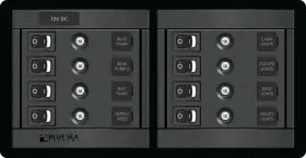 1456-bss Blue Sea Systems - Panel 360 Dc 8pos Sw Clb H Pack Of 1
