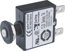 Blue Sea Systems 7053 Circuit Breaker Push Button 7a 4.5-inch Combi Black