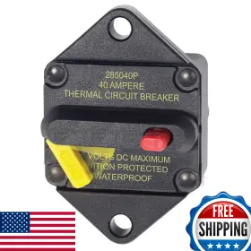 B004xxovpa Blue Sea Systems 7082 285 Thermal Circuit Breaker Panel Mount 48v Dc 40a