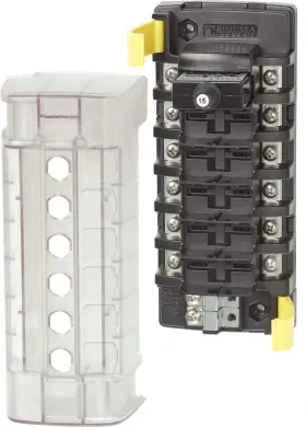 B00gzoh32s Blue Sea Systems 5050 St Clb 6-position Circuit Breaker Block Marine Rv Auto