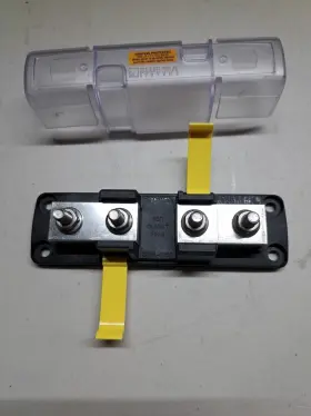 Bss-0005502 Blue Sea Systems 5502 Class T Fuse Block With Insulating Cover 225-400a Used No