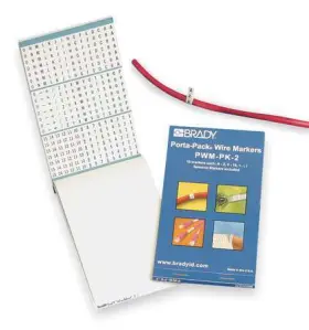 Pwm-lc-3 Brady Wire Marker Book Preprintd Self-adhesiv 3tp17 #2