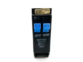 Bd1515 Bryant 15-15a 2p 120/240v Tandem Circuit Breaker #3