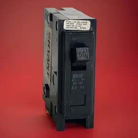 229p140h01 Bryant Br240 Br160 60a 1p Type Br Breaker For Enclosure Thick Black Handle