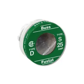 Bussmann 051712101431 25 Amps Dual Element Tamper Proof Plug 4 Pk S-25