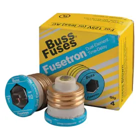 1cz54 Bussmann 051712211000 T-10 Plug Fuse T Series 10a Pk4