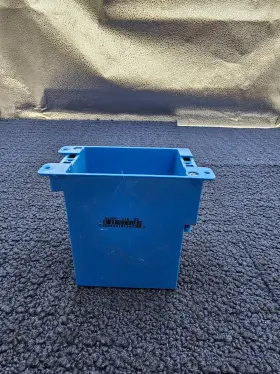B120r Carlon Qty 10 Thomas And Betts One-gang Old Work Outlet Box Pvc Blue
