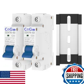 B0cpp7hf53 Cgele 20a 1-pole Miniature Circuit Breaker Solar Ac Disconnect Switch 120/240v