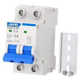 Dc1000v-10a Cnjiepei Dc Miniature Circuit Breaker 1000v 2 Pole 10 Amp Isolator For Solar Pv 10a
