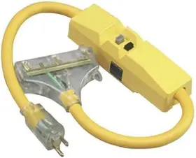 28518802 Coleman Cable 02851 In-line Tri-source 12/3 Seow 2-1/2ft 120v Ground Fault