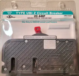 Ubiz-0220 Connecticut Electric 094925003109 Type 20amp Double Pole Circuit Breaker New