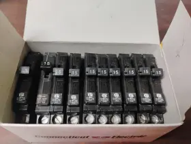 Ubi-tba115l Connecticut Electric Breaker Type A Left Clip 15a 1-pole Lot Of 10