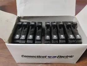 Ubi-tba130r Connecticut Electric Breaker Type A Right Clip 30a 1-pole Lot Of 9