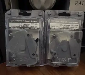 Ubif-220n Connecticut Electric Two Brand New 20 Amp Double Pole Circuit Breakers
