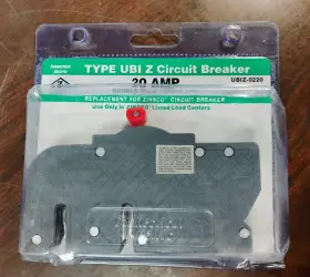 Ubiz-0220 Connecticut Electric Circuit Breaker 20 Amp 2-pole New In Packaging