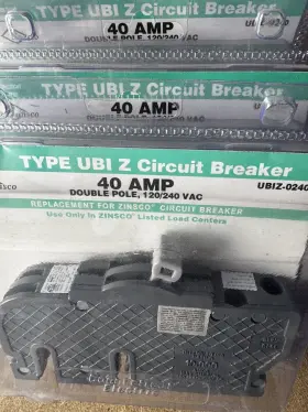 Ubiz-0240 Connecticut Electric 40a 2-pole Type Ubi Z Circuit Breaker 29