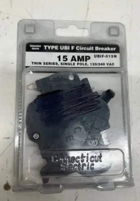 Vpkubif015n Connecticut Electric 15a 1/2 Inch 1pole Federal Pacific Stab-lok Nc Circuit Breaker