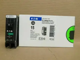 Brp115af Cutler-hammer New Eaton Brp 1 Pole 15 Amp 120v Cafci Arc Fault Circuit Breaker Nib
