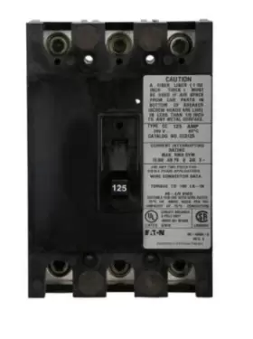 Cutler-hammer Cc3175 Eaton 175 Amp 3 Pole 240 Volt Circuit Breaker