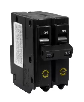 Chq215 Cutler Hammer Eaton 15 Amp 2 Pole 120 Volt Circuit Breaker