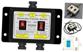Ac120v Czh-labs F-1063 Manual And Automatic Transfer Switch 15a Ats Auto