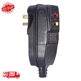 Da Chang 445013534594 15amp Gfci Replacement Plug - Waterproof Circuit Breaker For Pressure Washer