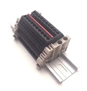 Dk2.5n-bk Dinkle Power Distribution 10 Gang Box Connector Din Rail Terminal