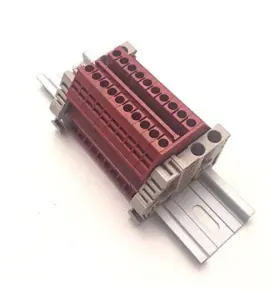 Dk2.5n-rd Dinkle Power Distribution 10 Gang Box Connector Din Rail Terminal