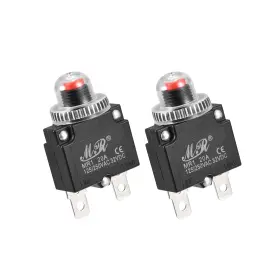 Dc32v Duefixing 641832509059 2pcs Circuit Overload Protector 20a Ac125/250v Thermal Breaker