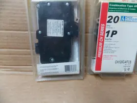 Ch120cafcs Eaton 786685182308 Lot Of 3 20 Amp 1-pole Ch Arc Fault Circuit Breaker Nib #2
