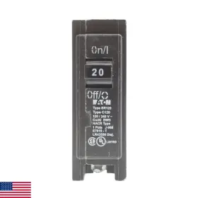 Eaton B0727pqptl Cutler-hammer Br120 Interchangeable Circuit Breaker 20a 10-packblack